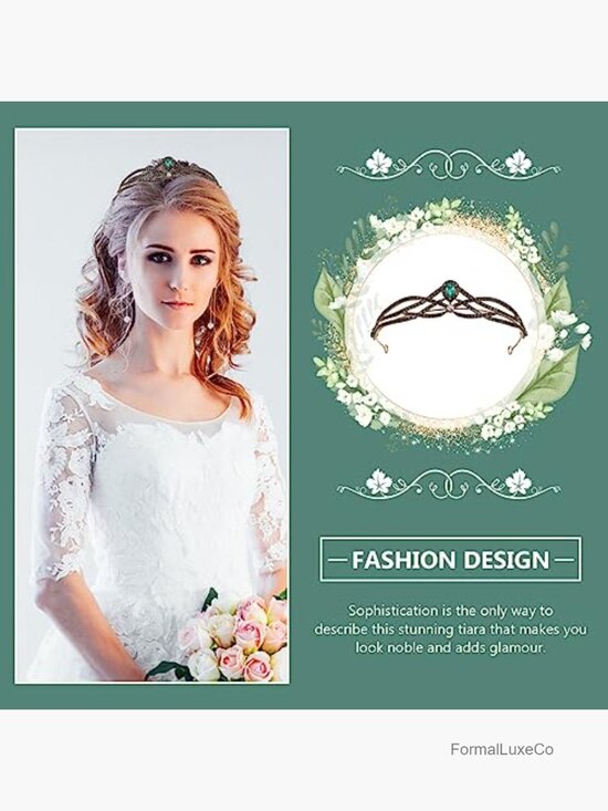 Baroque Crystal Crown Tiara Headband Wedding Bride Hair Accessory